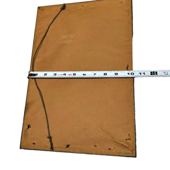 2 VTG Currier Ives Framed Prints Village Blacksmith - Old Grist Mill 15x10.5 In - Picture 12 of 13